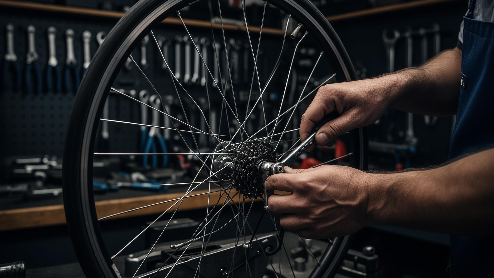 Bike workshop background